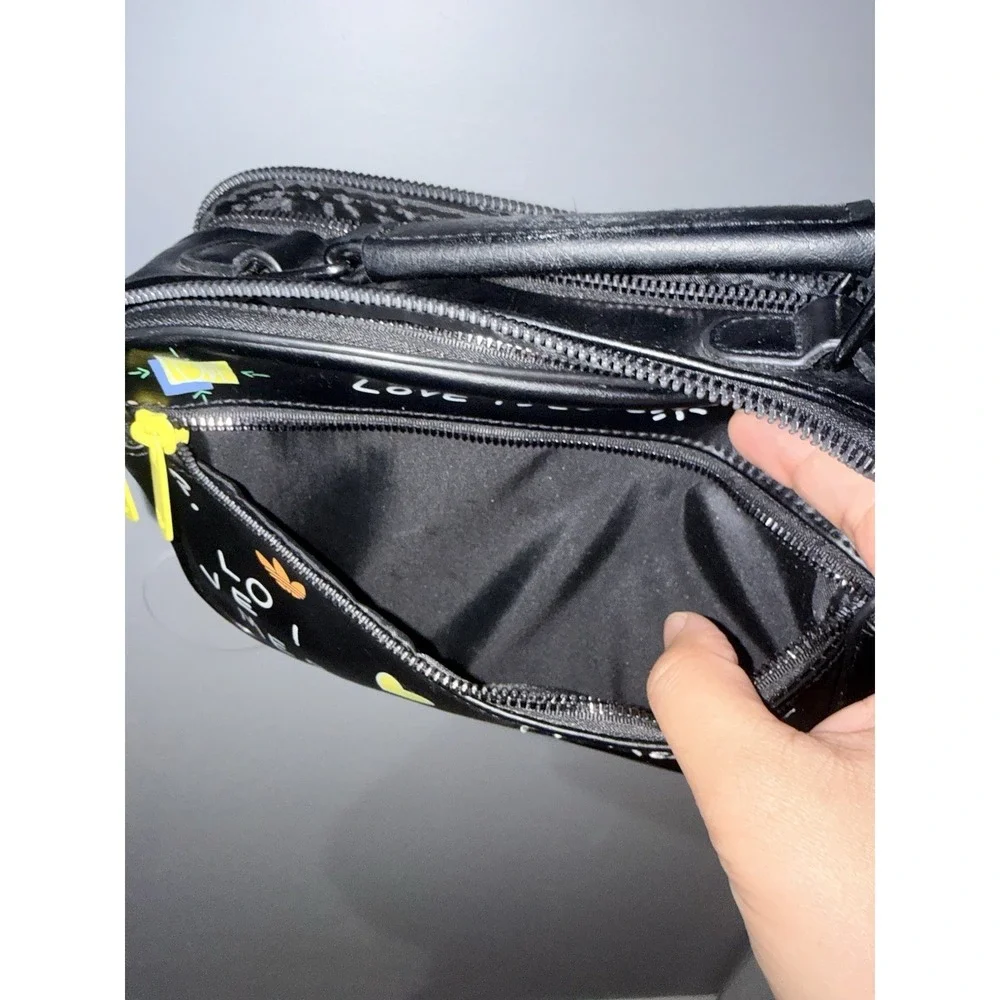 Adidas X‎ Fiorucci Shoulder Bag Leather Crossbody No Strap 9x7